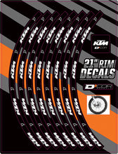 Load image into Gallery viewer, D'COR RIM DECALS 21" KTM LOGO FRONT 40-80-204