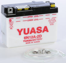 Load image into Gallery viewer, YUASA BATTERY 6N12A-2D CONVENTIONAL YUAM2612D-atv motorcycle utv parts accessories gear helmets jackets gloves pantsAll Terrain Depot