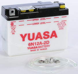 YUASA BATTERY 6N12A-2D CONVENTIONAL YUAM2612D-atv motorcycle utv parts accessories gear helmets jackets gloves pantsAll Terrain Depot