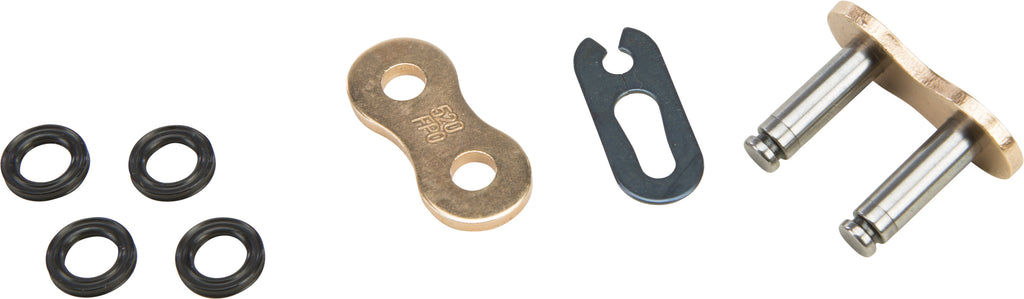 FIRE POWER O-RING CLIP MASTER LINK 520 GOLD 520FPO-SKJ/G