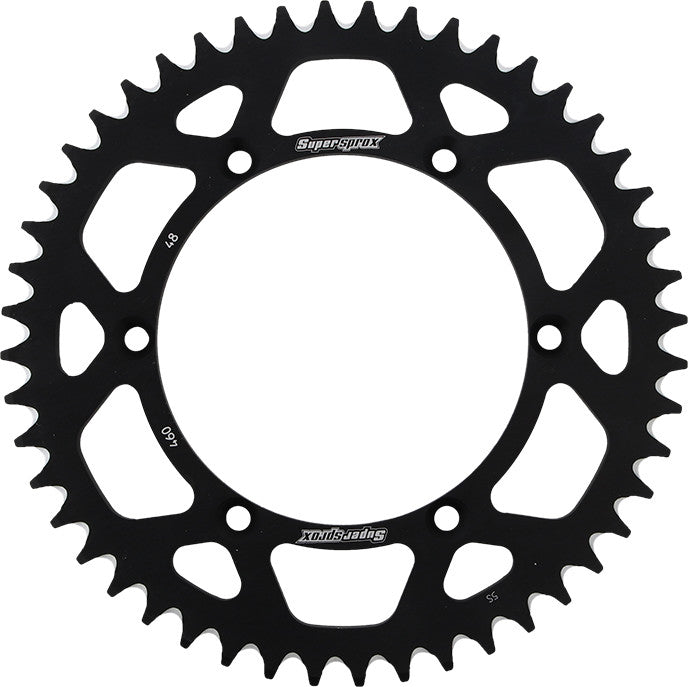 SUPERSPROX ALUMINUM SPROCKET 48T BLACK RAL-460-48-BLK