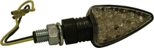 Load image into Gallery viewer, DMP SHORT ARROW 8 LED MARKER LIGHTS BLACK W/AMBER LENS 900-0031