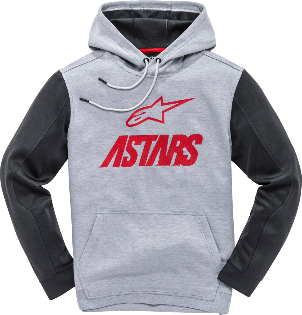 ALPINESTARS CONVERGE FLEECE GREY HEATHER/RED SM 1139-51100-1131-S