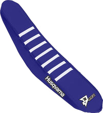 Load image into Gallery viewer, D'COR SEAT COVER NAVY BLUE/WHITE W/RIBS 30-70-410