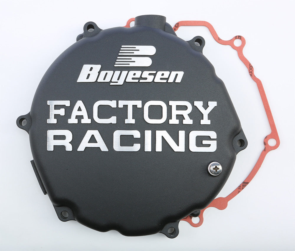 BOYESEN FACTORY RACING CLUTCH COVER BLACK CC-12CB