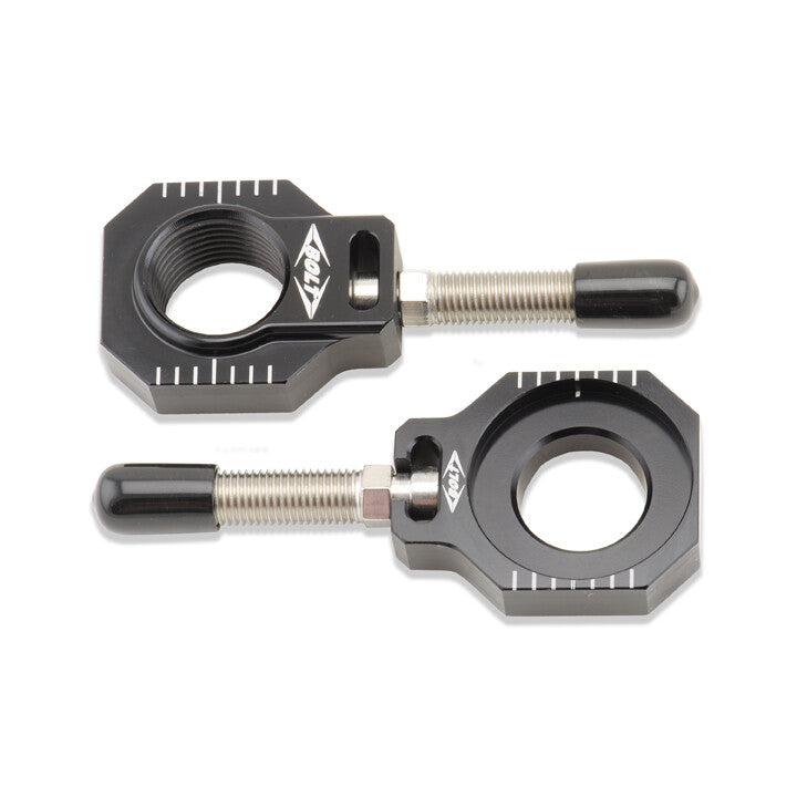 BOLT CHAIN ADJUSTER BLOCKS BLACK HUSQ/KTM CHAD-KTM2.BK