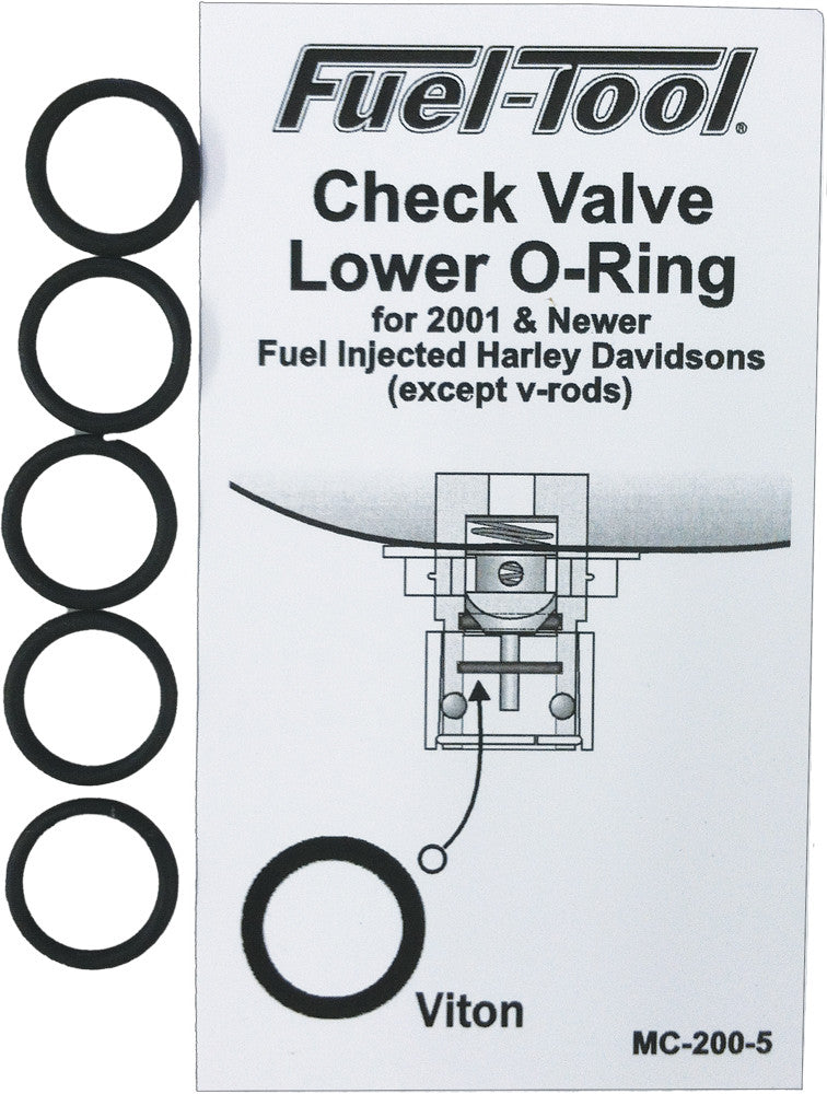 FUEL TOOL CHECK VALVE LOWER O-RINGS 5/PK MC200-5