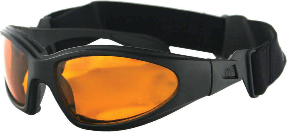 BOBSTER GXR SUNGLASSES BLACK W/AMBER LENS GXR001A-atv motorcycle utv parts accessories gear helmets jackets gloves pantsAll Terrain Depot
