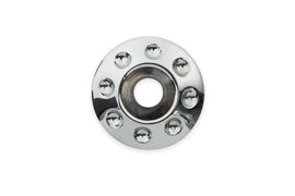 BAGGERNATION AXLE W/DOMINO CAPS CHROME 08-UP 25MM YAXLE-08-DM-C