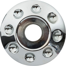 Load image into Gallery viewer, BAGGERNATION AXLE W/DOMINO CAPS CHROME 00-07 FLT YAXLE-07-DM-C