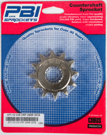 PBI COUNTERSHAFT STEEL SPROCKET 12T 371-12