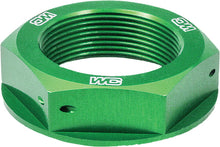Load image into Gallery viewer, WORKS STEERING STEM NUT (GREEN) 24-338