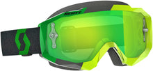 Load image into Gallery viewer, SCOTT HUSTLE GOGGLE YELLOW/GREEN W/GREEN CHROME WORKS 268182-2489279