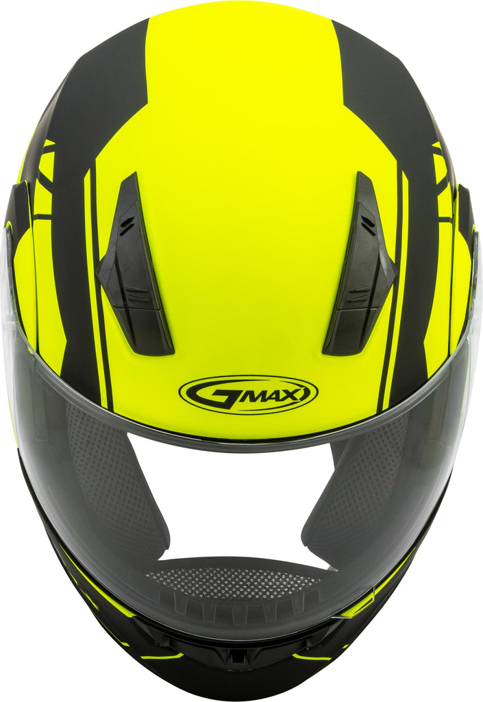 GMAX MD-04 MODULAR ARTICLE HELMET MATTE HI-VIS/BLACK 2X G1042748