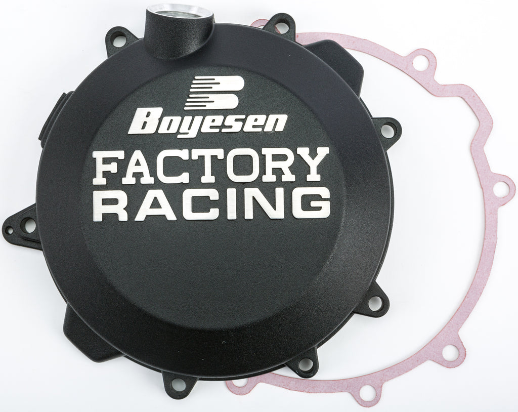 BOYESEN FACTORY RACING CLUTCH COVER BLACK CC-42CB