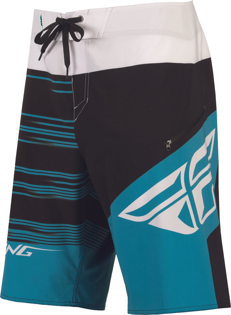 FLY RACING INFLUX BOARDSHORTS BLUE/BLACK/WHITE SZ 40 353-19140-atv motorcycle utv parts accessories gear helmets jackets gloves pantsAll Terrain Depot