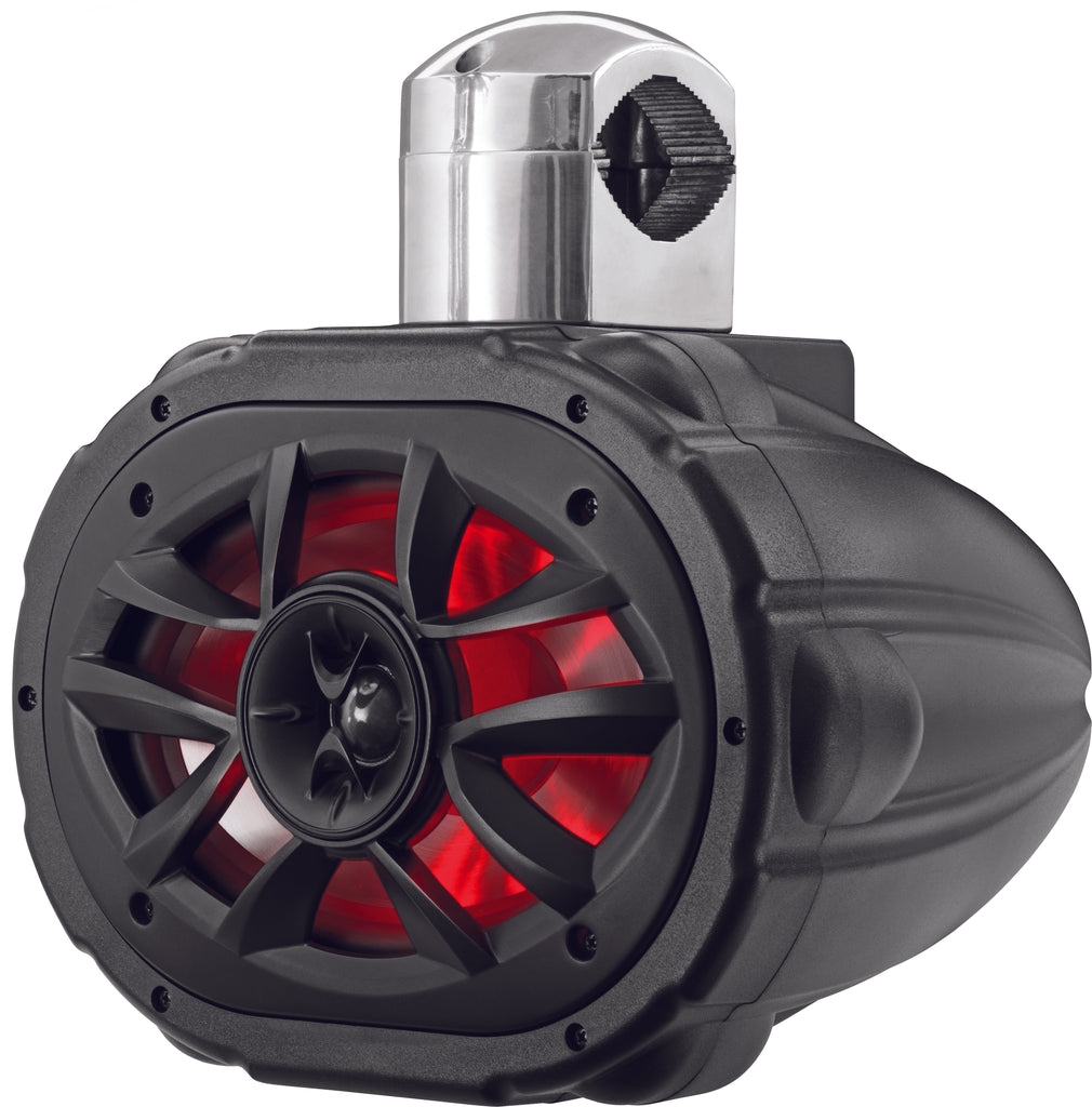 BOSS AUDIO 600W 6"X9" RGB SPEAKER LED BLACK W/4-WAY CAGE MOUNT 1PC MRWT69RGB