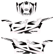 Load image into Gallery viewer, D'COR POL RZR4 COMPLETE GRAPHIC KIT WHITE/BLACK/SILVER 20-60-111