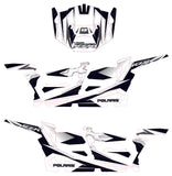 D'COR POL RZR COMPLETE GRAPHIC KIT WHITE/BLACK/SILVER 20-60-110