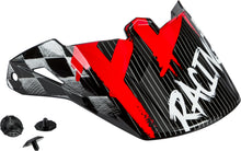 Load image into Gallery viewer, FLY RACING YOUTH KINETIC SKETCH VISOR RED/BLACK/GREY 73-88179