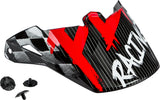 FLY RACING YOUTH KINETIC SKETCH VISOR RED/BLACK/GREY 73-88179