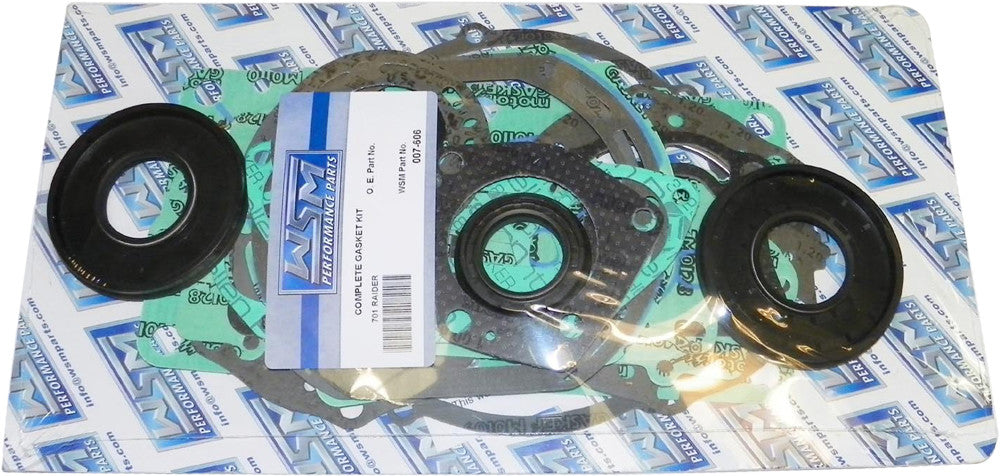 WSM GASKET KIT YAM 701 YAM 701 W/ 62T ENGINE CASE 007-606