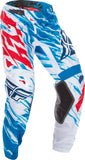 FLY RACING KINETIC RELAPSE PANT RED/WHITE/BLUE SZ 40 370-43240