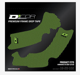 D'COR FRAME GRIP GUARD DECAL GREEN/BLACK 16-20-102