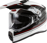 GMAX AT-21 ADVENTURE RALEY HELMET WHITE/GREY/RED MD G1211015