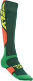 FLY RACING FLY MX PRO SOCKS THICK GREEN/ORANGE SM/MD 350-0405S