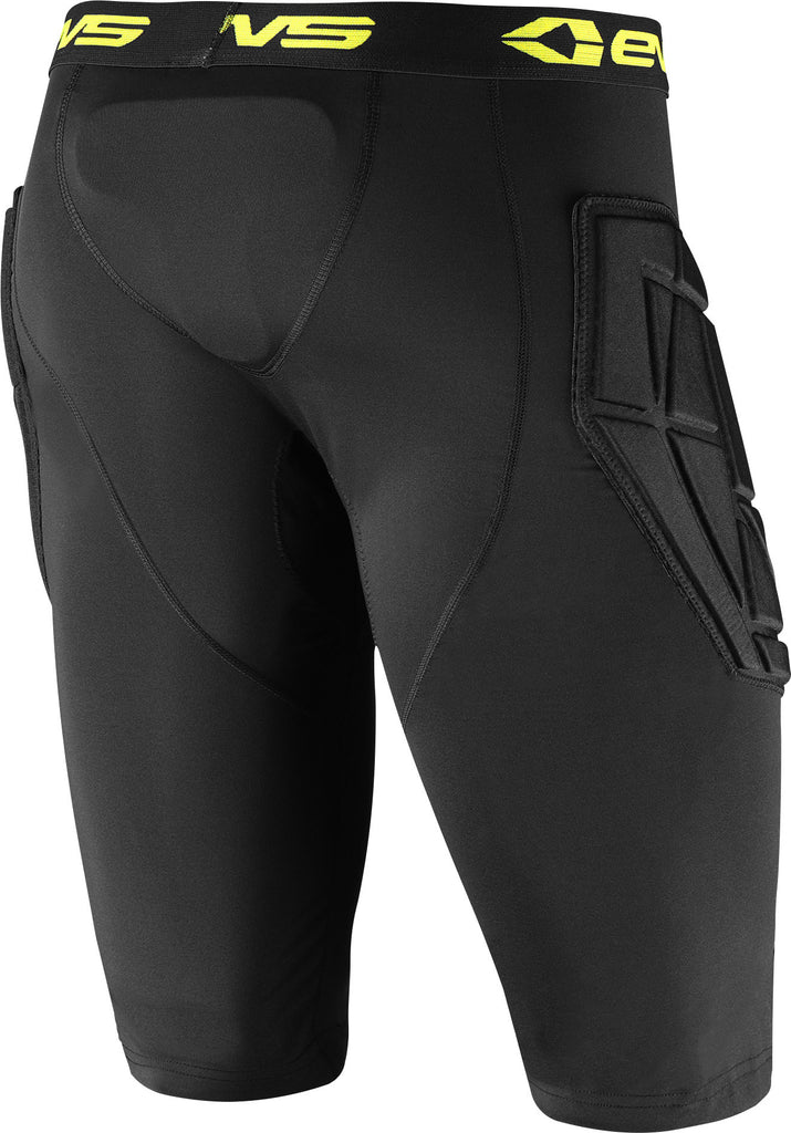 EVS PADDED SHORTS BLACK YL TUGBOTPAD-BK-YL