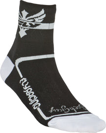 FLY RACING ACTION SOCK WHITE/BLACK S-M 3