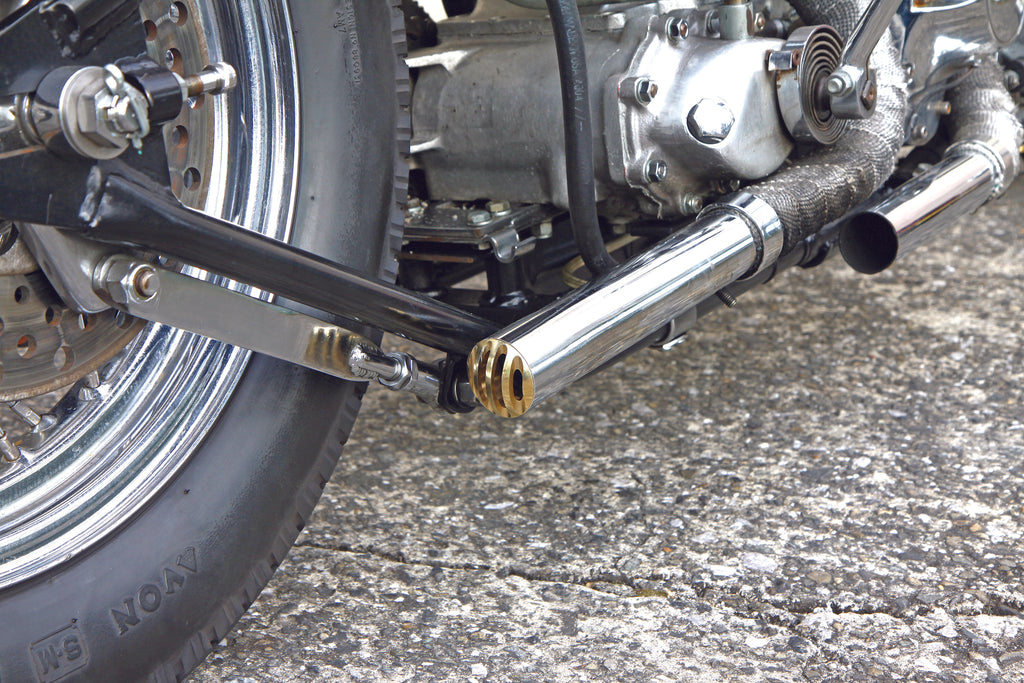 WEST-EAGLE CAGE STYLE EXHAUST TIP BRASS H4281-B