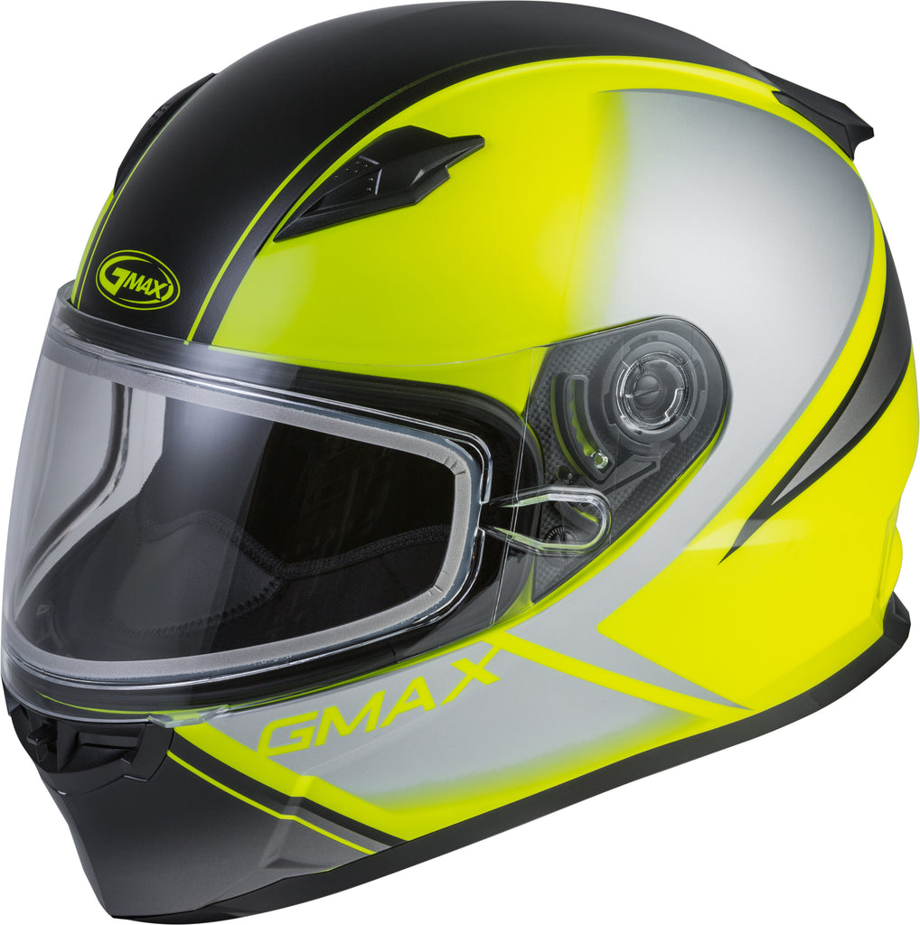 YOUTH GM-49Y HAIL SNOW HELMET MATTE HI-VIS/BLACK/GREY YL-atv motorcycle utv parts accessories gear helmets jackets gloves pantsAll Terrain Depot