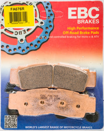 EBC BRAKE PADS H-SERIES FRONT RIGHT FA676R-atv motorcycle utv parts accessories gear helmets jackets gloves pantsAll Terrain Depot