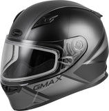 GMAX FF-49S FULL-FACE HAIL SNOW HELMET MATTE BLACK/GREY 2X G2495508