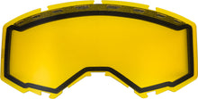 Load image into Gallery viewer, FLY RACING DUAL LENS WITH VENTS ADULT YELLOW FLB-020