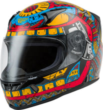 Load image into Gallery viewer, FLY RACING REVOLT CODEX HELMET RED/BLUE/YELLOW XS 73-8375XS