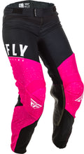Load image into Gallery viewer, FLY RACING WOMEN&#39;S LITE PANTS NEON PINK/BLACK SZ 11/12 373-63609