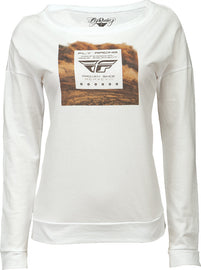 FLY RACING LOAM LADIES L/S TEE WHITE 2X 356-40242X-atv motorcycle utv parts accessories gear helmets jackets gloves pantsAll Terrain Depot