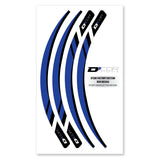D'COR RIM DECALS BLUE 4 PC SET BLU RIM DECALS 4 PC SET 40-80-220