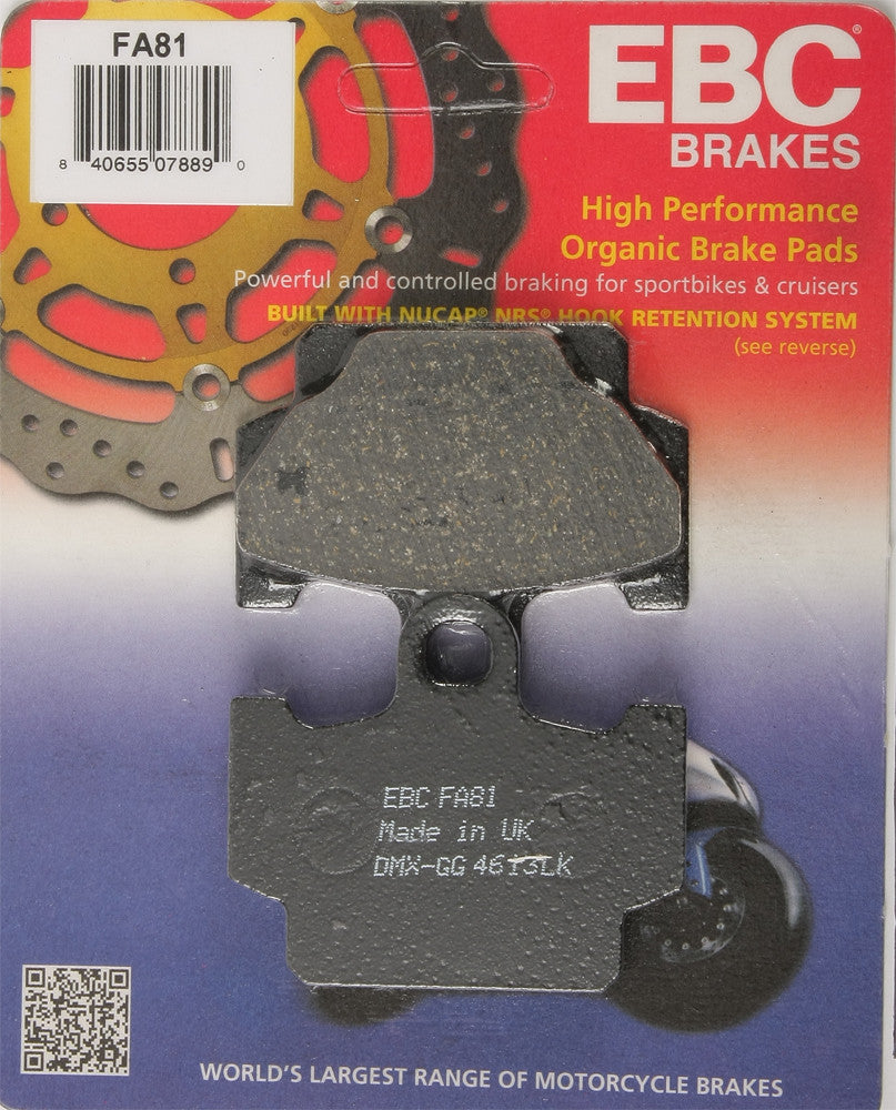 EBC BRAKE PADS FA81-atv motorcycle utv parts accessories gear helmets jackets gloves pantsAll Terrain Depot