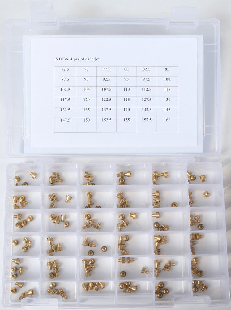 EBC LARGE ROUND MAIN JET KIT 4/PC EA. #72.5-160 SJK36
