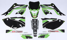 Load image into Gallery viewer, D'COR KAWASAKI RACELINE GRAPHICS COMPLETE KIT BLACK 20-20-226