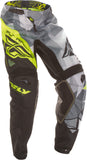 FLY RACING KINETIC CRUX PANT BLACK/HI-VIS SZ 22 370-53022