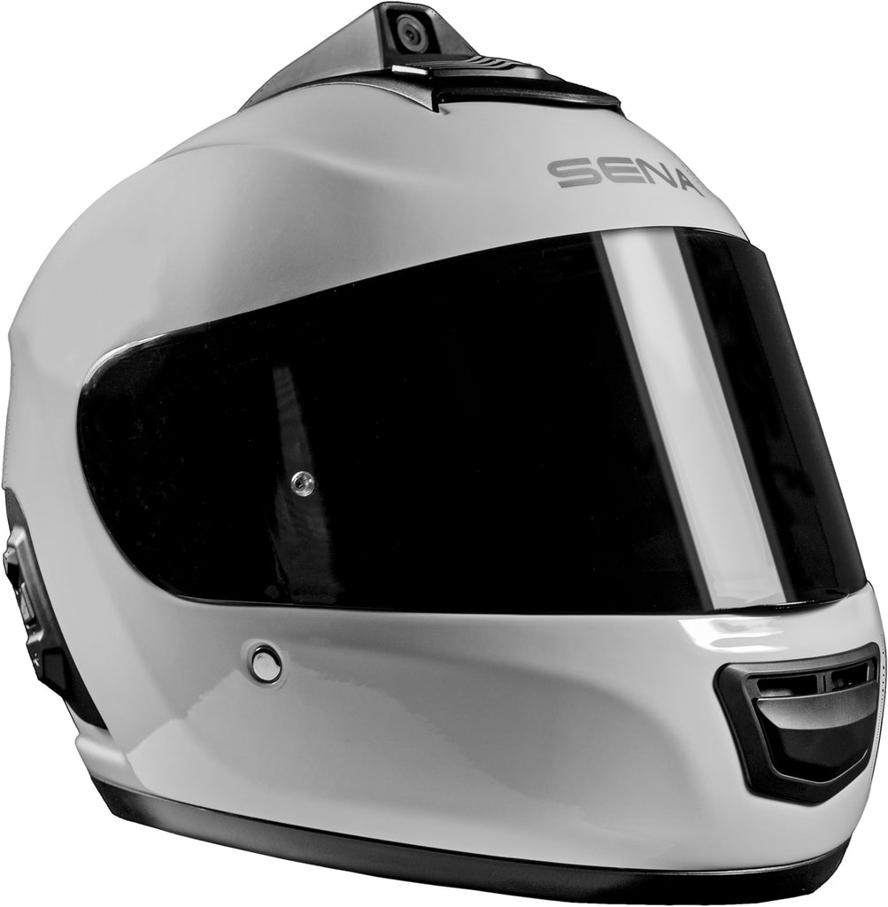 SENA MOMENTUM PRO DUAL BLUETOOTH CAMERA HELMET GLOSSY WHITE XS MO-PRO-GW-XS-01