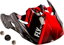 Load image into Gallery viewer, FLY RACING TOXIN RESIN VISOR RED/BLACK 73-88042