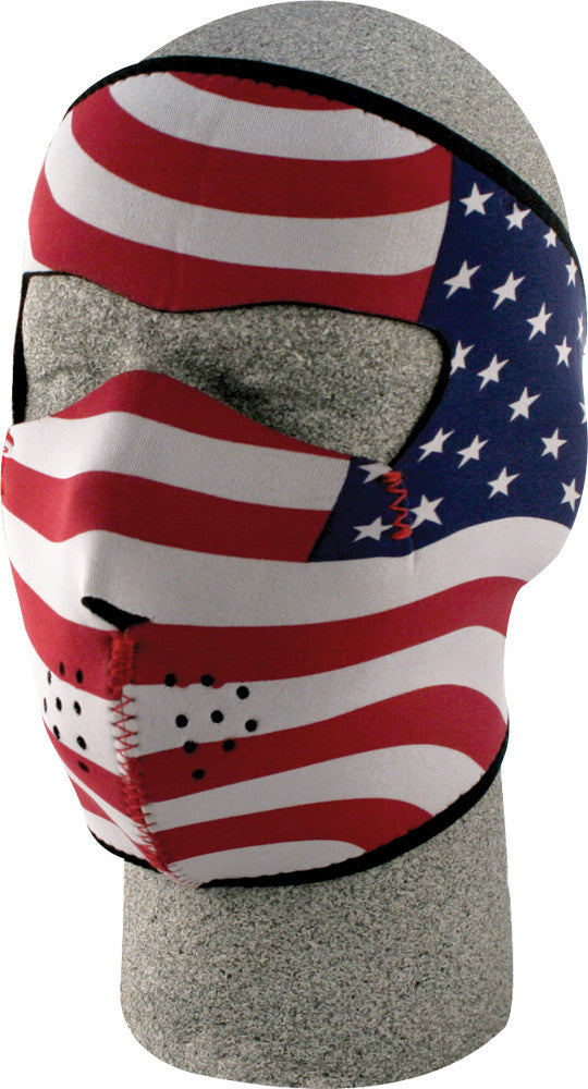 ZAN FULL FACE MASK STARS & STRIPES WNFM003-atv motorcycle utv parts accessories gear helmets jackets gloves pantsAll Terrain Depot
