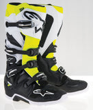 ALPINESTARS TECH 7 ENDURO BOOTS BLACK/WHITE/YELLOW SZ 10 2012114-125-10