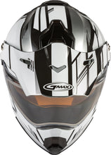 Load image into Gallery viewer, GMAX AT-21S EPIC SNOW HELMET W/ELEC SHIELD SILVER/WHITE/BLACK XS G4211123